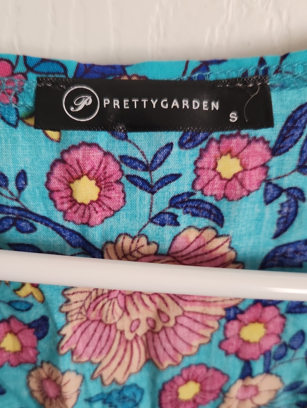 PRETTYGARDEN Women's Floral Maxi Dress Wrap Dress in Turquoise and Pink